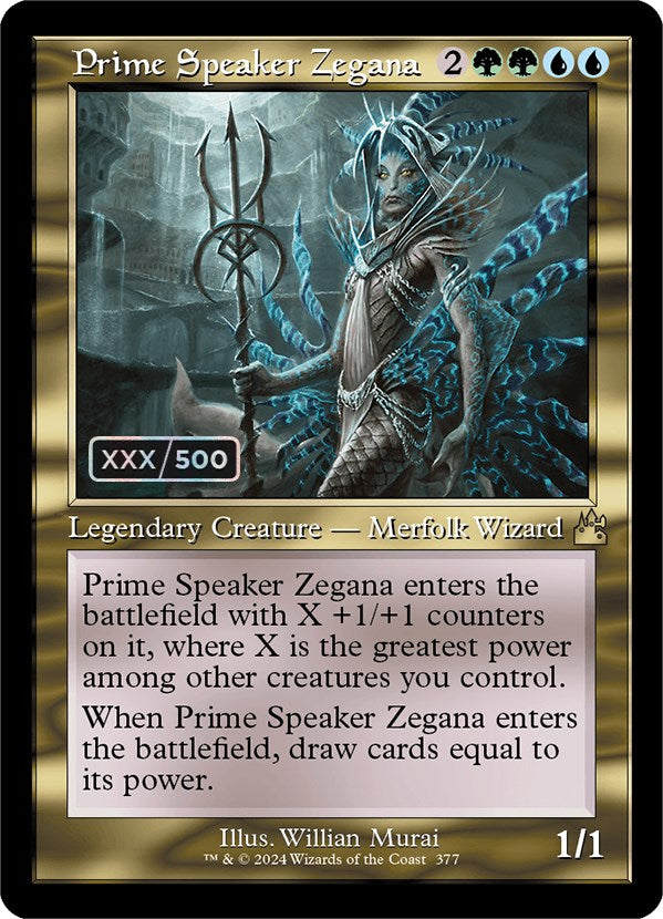 Prime Speaker Zegana (Retro) (Serialized) [Ravnica Remastered] | Eastridge Sports Cards & Games