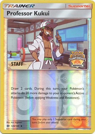 Professor Kukui (128/149) (Regional Championship Promo Staff) [Sun & Moon: Base Set] | Eastridge Sports Cards & Games