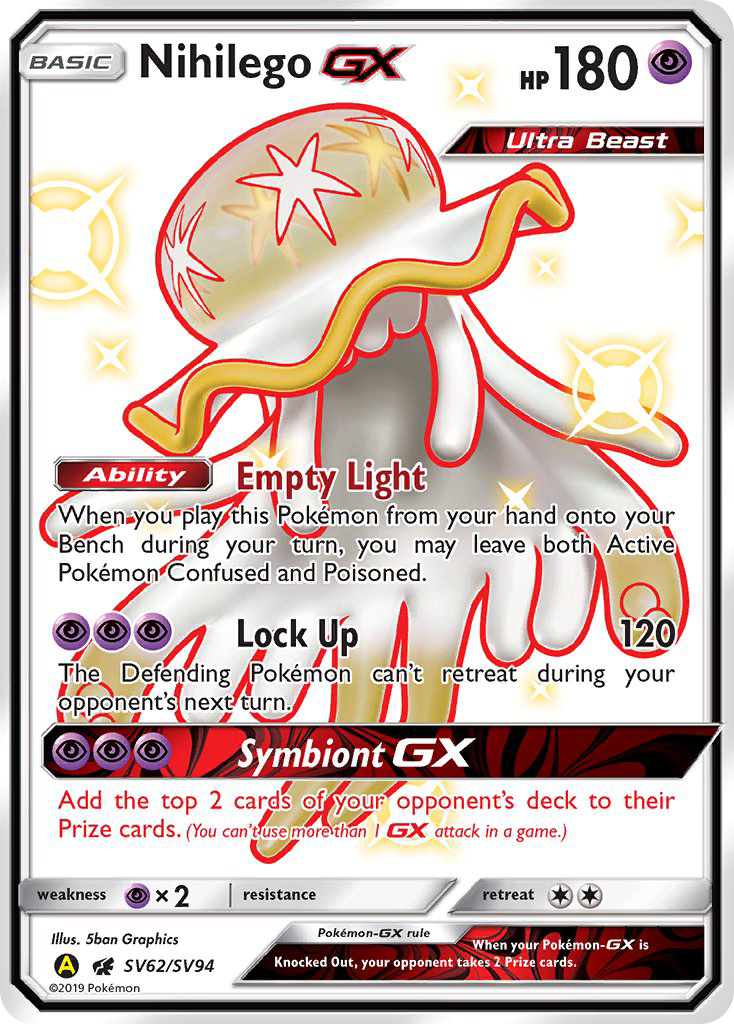 Nihilego GX (SV62/SV94) [Sun & Moon: Hidden Fates - Shiny Vault] | Eastridge Sports Cards & Games