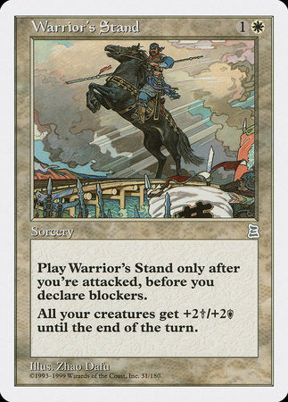 Warrior's Stand [Portal Three Kingdoms] | Eastridge Sports Cards & Games