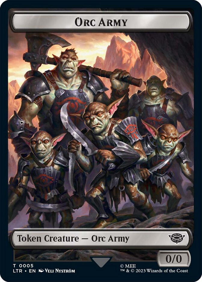 Orc Army Token (05) [The Lord of the Rings: Tales of Middle-Earth Tokens] | Eastridge Sports Cards & Games