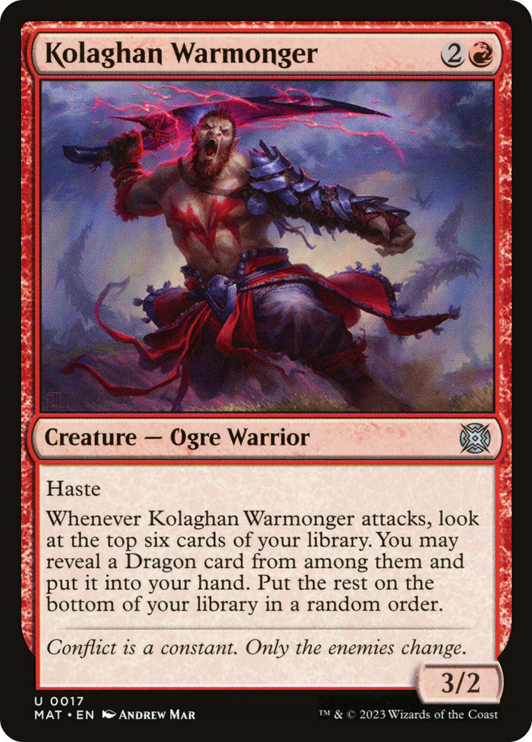 Kolaghan Warmonger [March of the Machine: The Aftermath] | Eastridge Sports Cards & Games
