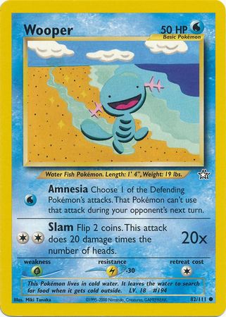 Wooper (82/111) [Neo Genesis Unlimited] | Eastridge Sports Cards & Games