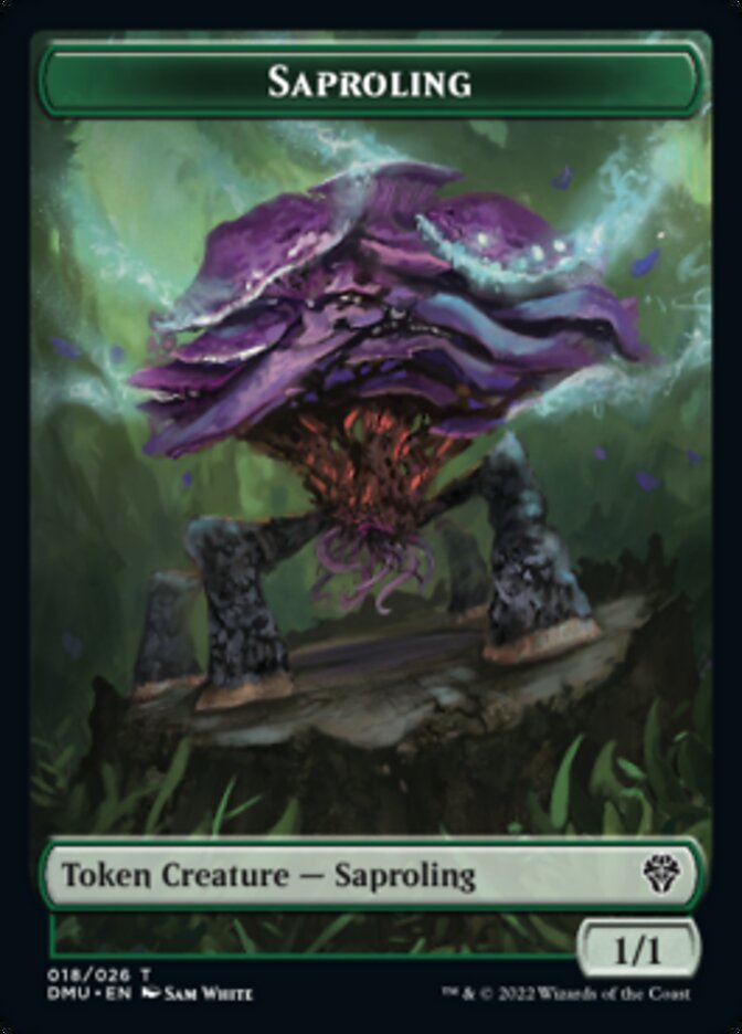 Saproling // Zombie Double-sided Token [Dominaria United Tokens] | Eastridge Sports Cards & Games