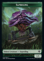 Saproling // Powerstone Double-sided Token [Dominaria United Tokens] | Eastridge Sports Cards & Games