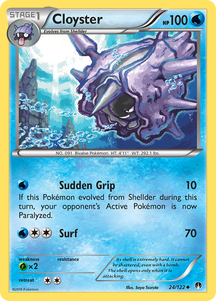 Cloyster (24/122) [XY: BREAKpoint] | Eastridge Sports Cards & Games
