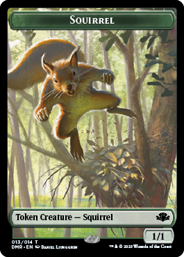 Goblin // Squirrel Double-Sided Token [Dominaria Remastered Tokens] | Eastridge Sports Cards & Games