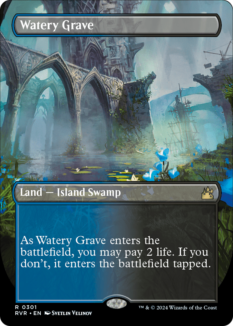 Watery Grave (Borderless) [Ravnica Remastered] | Eastridge Sports Cards & Games