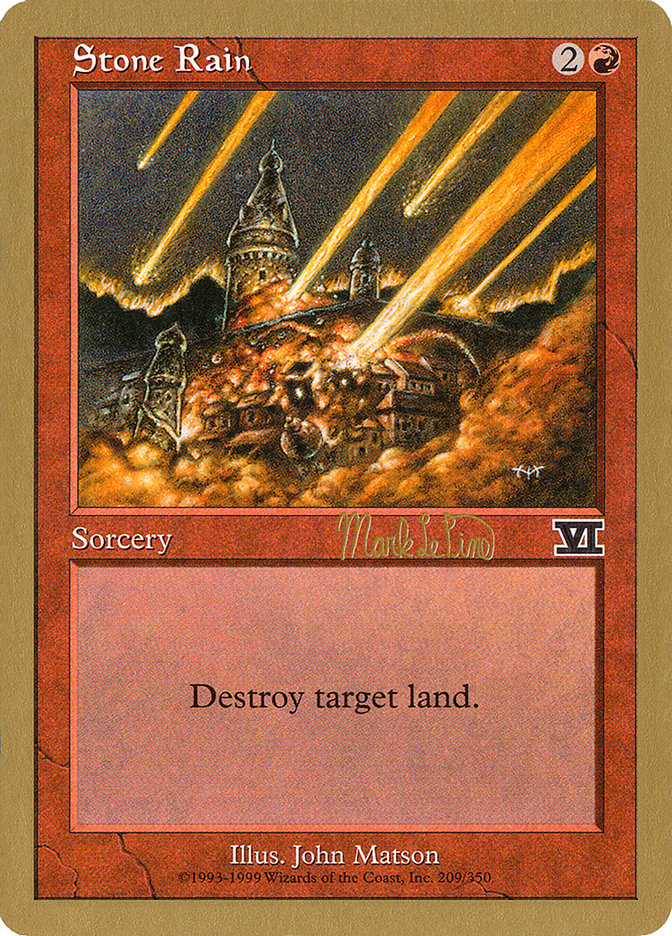 Stone Rain (Mark Le Pine) [World Championship Decks 1999] | Eastridge Sports Cards & Games