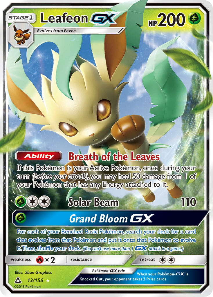 Leafeon GX (13/156) [Sun & Moon: Ultra Prism] | Eastridge Sports Cards & Games