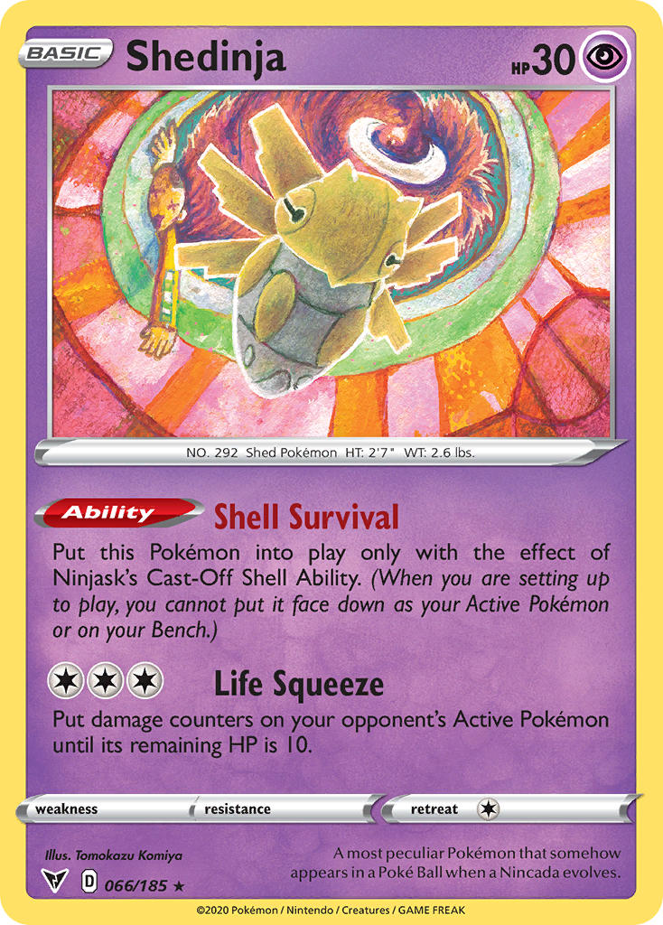 Shedinja (066/185) [Sword & Shield: Vivid Voltage] | Eastridge Sports Cards & Games