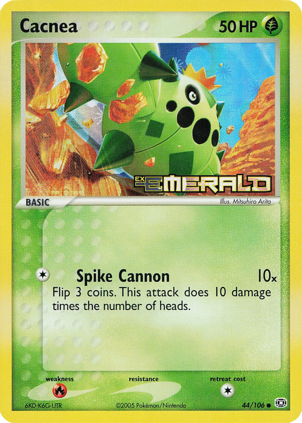 Cacnea (44/106) (Stamped) [EX: Emerald] | Eastridge Sports Cards & Games