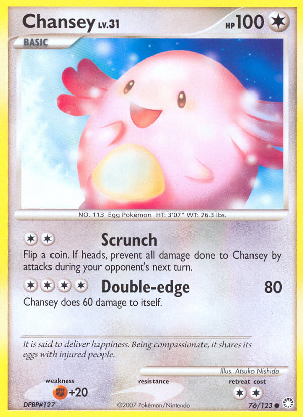 Chansey (76/123) [Diamond & Pearl: Mysterious Treasures] | Eastridge Sports Cards & Games
