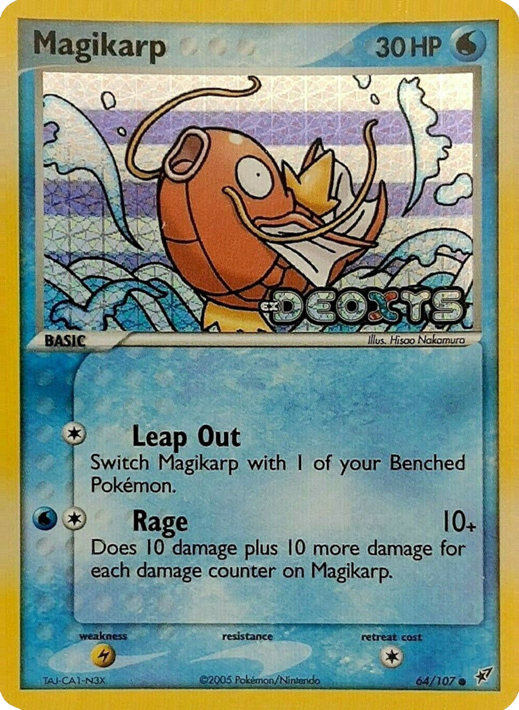 Magikarp (64/107) (Stamped) [EX: Deoxys] | Eastridge Sports Cards & Games