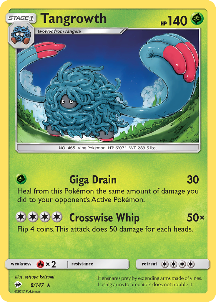 Tangrowth (8/147) [Sun & Moon: Burning Shadows] | Eastridge Sports Cards & Games