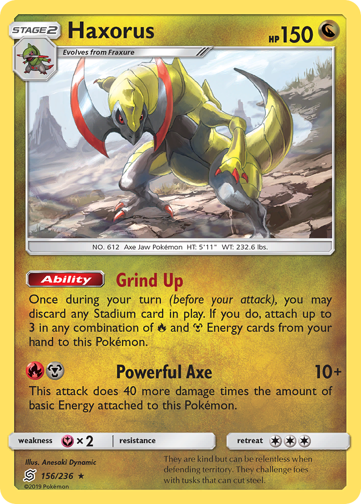 Haxorus (156/236) [Sun & Moon: Unified Minds] | Eastridge Sports Cards & Games