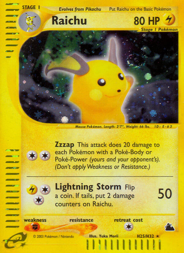 Raichu (H25/H32) [Skyridge] | Eastridge Sports Cards & Games