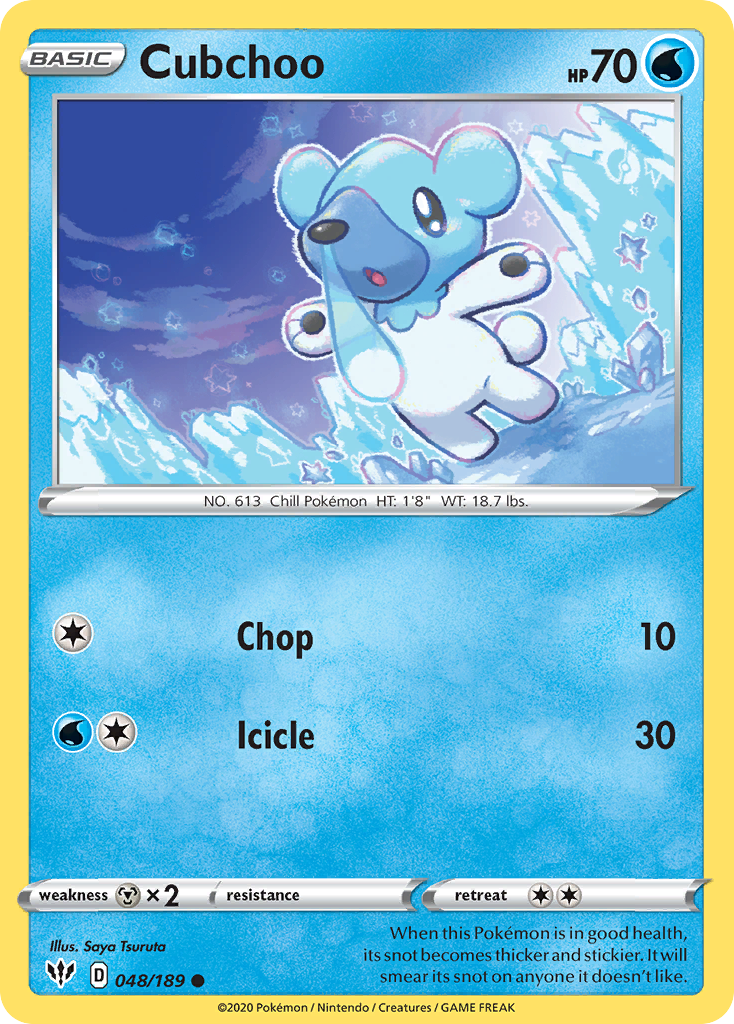 Cubchoo (048/189) [Sword & Shield: Darkness Ablaze] | Eastridge Sports Cards & Games