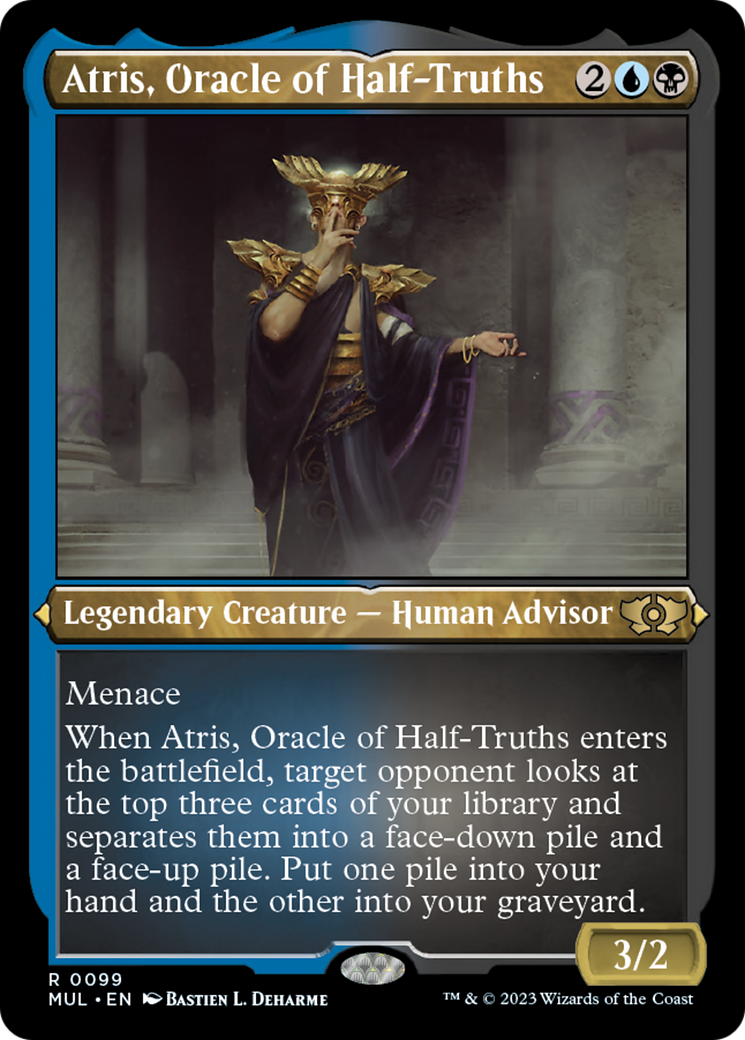 Atris, Oracle of Half-Truths (Foil Etched) [Multiverse Legends] | Eastridge Sports Cards & Games