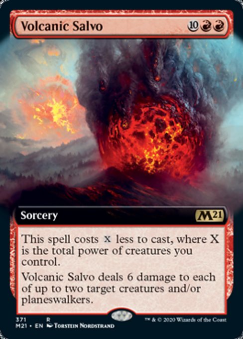 Volcanic Salvo (Extended Art) [Core Set 2021] | Eastridge Sports Cards & Games