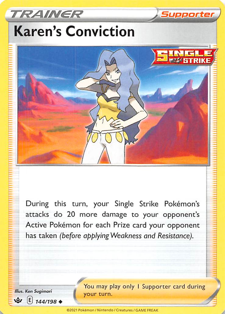 Karen's Conviction (144/198) [Sword & Shield: Chilling Reign] | Eastridge Sports Cards & Games