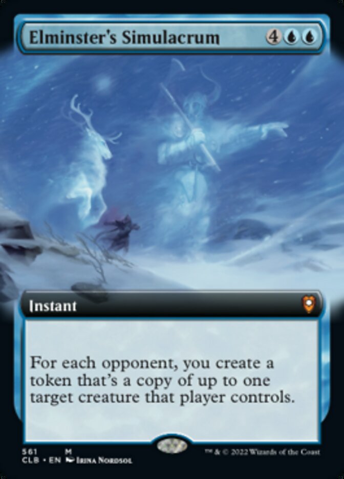 Elminster's Simulacrum (Extended Art) [Commander Legends: Battle for Baldur's Gate] | Eastridge Sports Cards & Games
