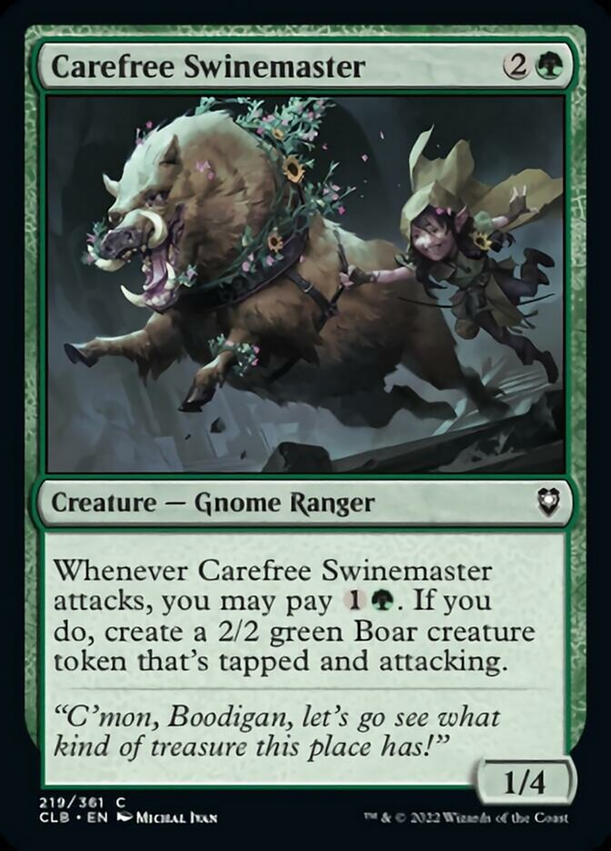 Carefree Swinemaster [Commander Legends: Battle for Baldur's Gate] | Eastridge Sports Cards & Games