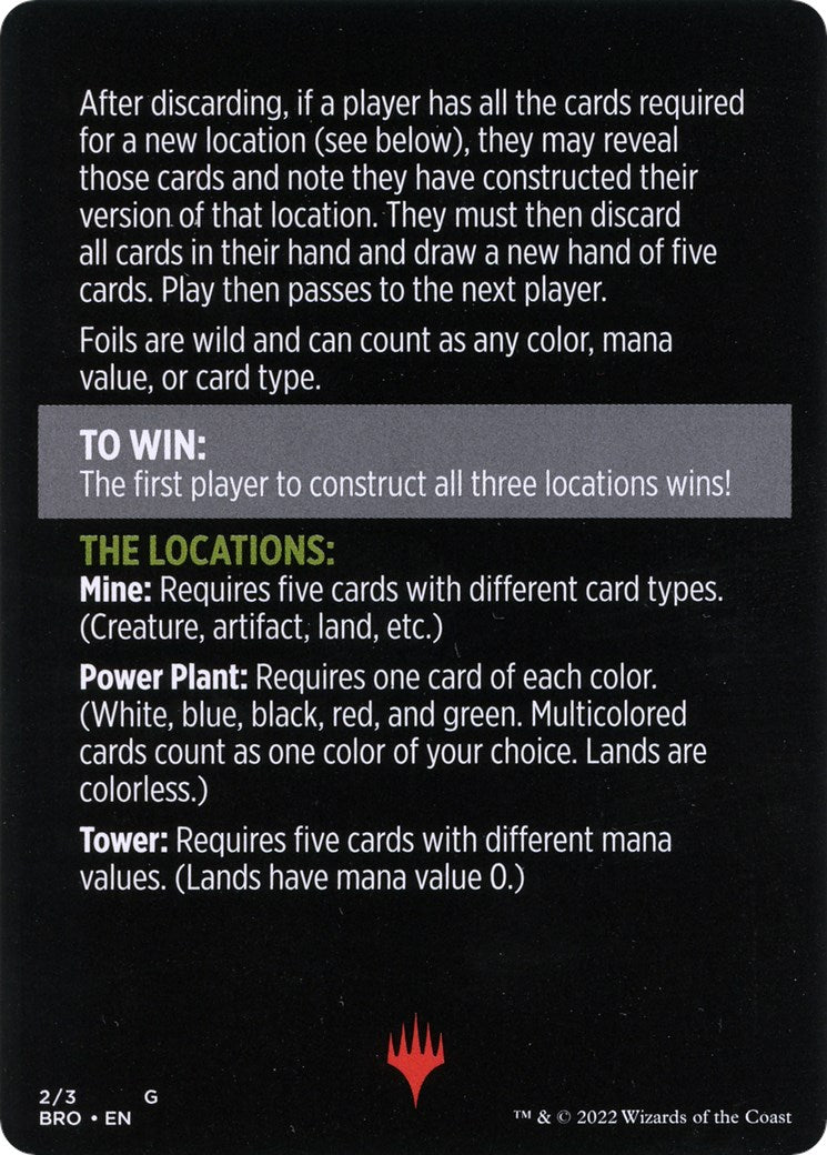 Urza's Blueprints (Magic Minigame) [The Brothers' War Minigame] | Eastridge Sports Cards & Games