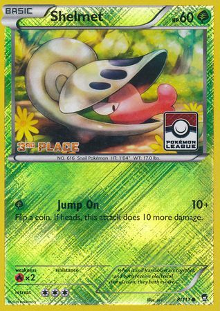 Shelmet (8/111) (League Promo 3rd Place) [XY: Furious Fists] | Eastridge Sports Cards & Games
