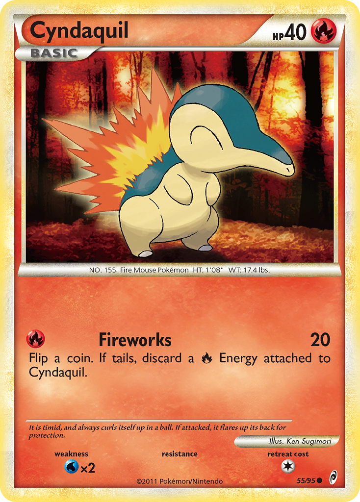 Cyndaquil (55/95) [HeartGold & SoulSilver: Call of Legends] | Eastridge Sports Cards & Games