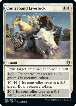 Contraband Livestock [Commander Legends: Battle for Baldur's Gate] | Eastridge Sports Cards & Games