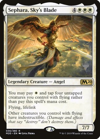 Sephara, Sky's Blade [Core Set 2020 Promos] | Eastridge Sports Cards & Games