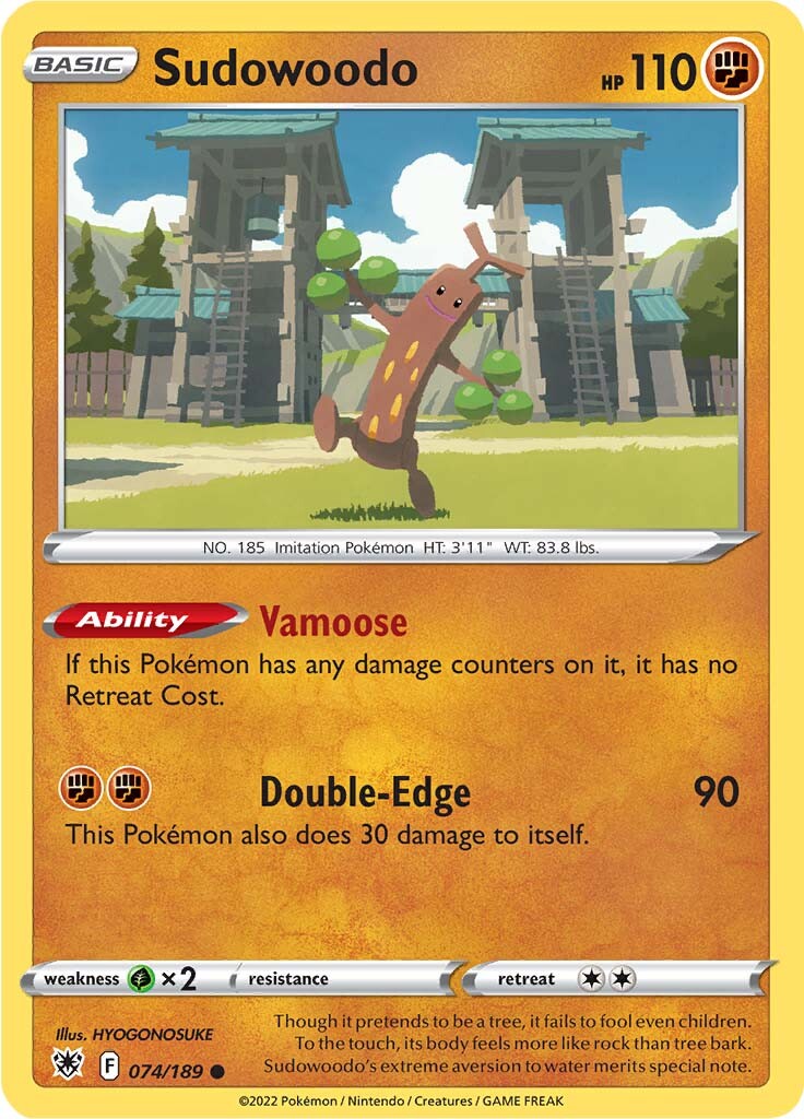 Sudowoodo (074/189) [Sword & Shield: Astral Radiance] | Eastridge Sports Cards & Games