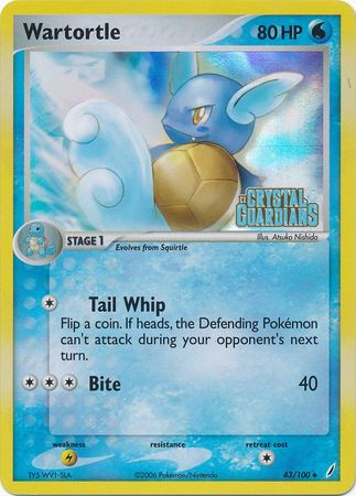 Wartortle (43/100) (Stamped) [EX: Crystal Guardians] | Eastridge Sports Cards & Games