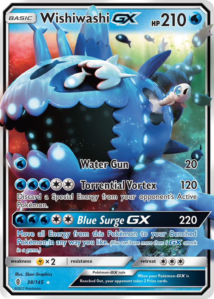 Wishiwashi GX (38/145) [Sun & Moon: Guardians Rising] | Eastridge Sports Cards & Games