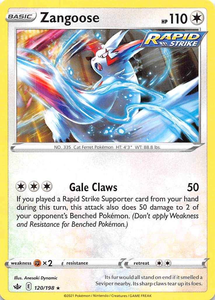 Zangoose (120/198) [Sword & Shield: Chilling Reign] | Eastridge Sports Cards & Games