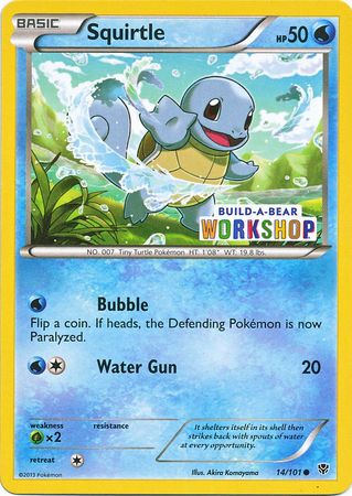 Squirtle (14/101) (Build A Bear Workshop Exclusive) [Black & White: Plasma Blast] | Eastridge Sports Cards & Games