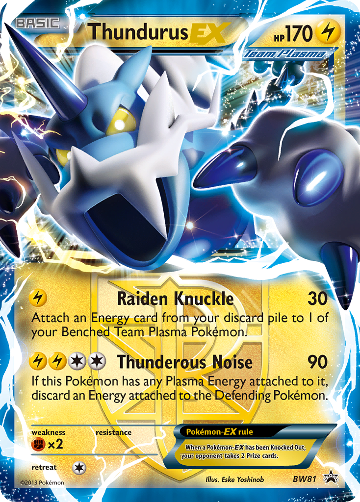 Thundurus EX (BW81) [Black & White: Black Star Promos] | Eastridge Sports Cards & Games