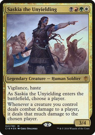 Saskia the Unyielding (Commander 2016) [Commander 2016 Oversized] | Eastridge Sports Cards & Games