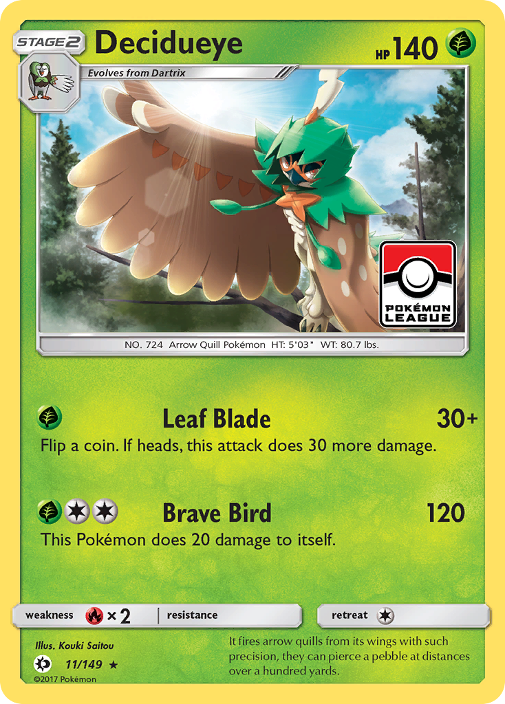 Decidueye (11/149) [Sun & Moon: Base Set] | Eastridge Sports Cards & Games