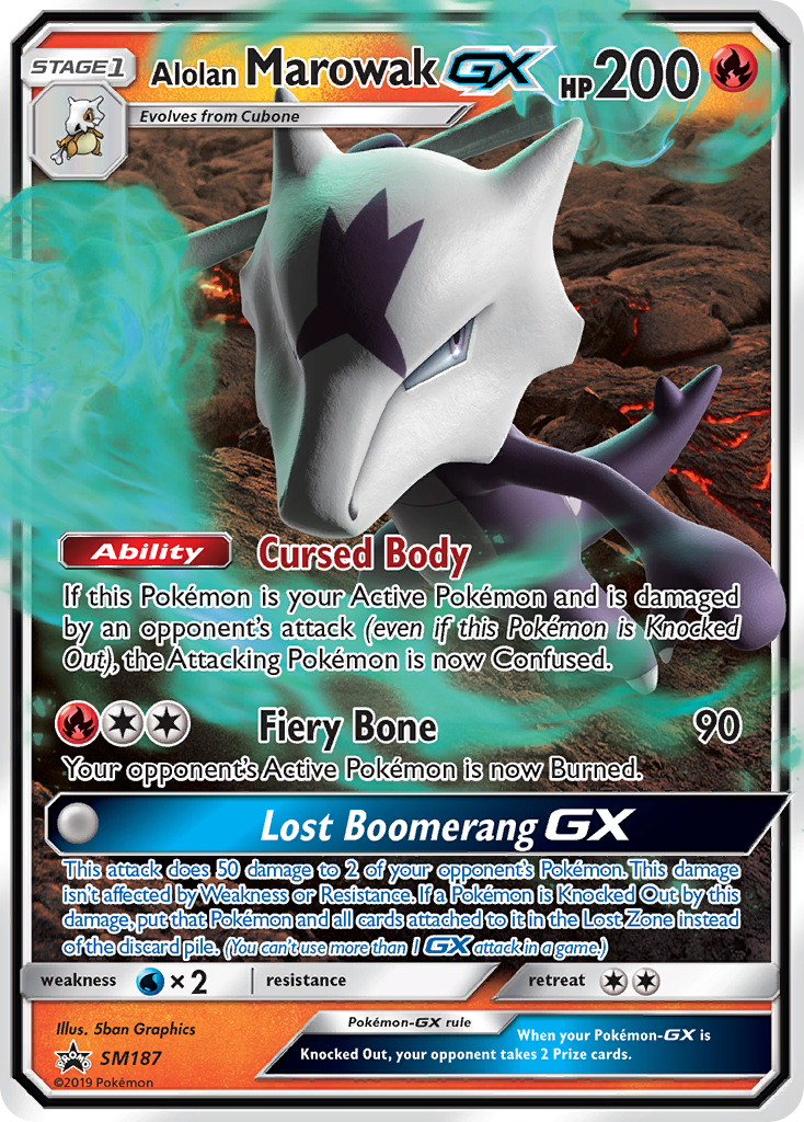 Alolan Marowak GX (SM187) [Sun & Moon: Black Star Promos] | Eastridge Sports Cards & Games