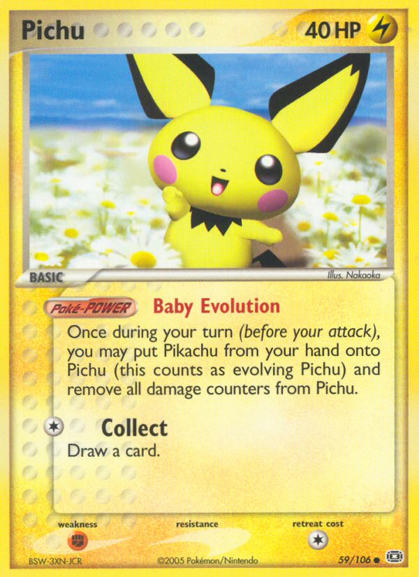 Pichu (59/106) [EX: Emerald] | Eastridge Sports Cards & Games