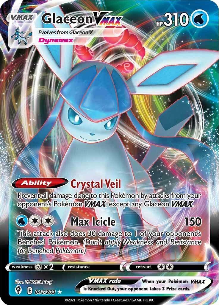 Glaceon VMAX (041/203) [Sword & Shield: Evolving Skies] | Eastridge Sports Cards & Games