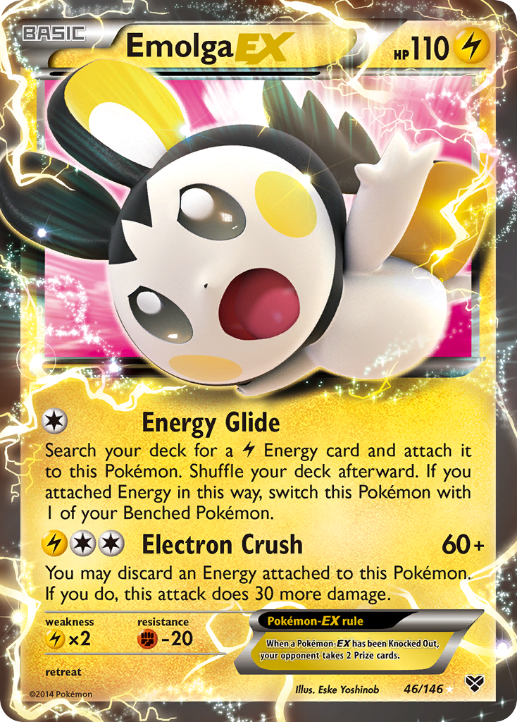 Emolga EX (46/146) [XY: Base Set] | Eastridge Sports Cards & Games