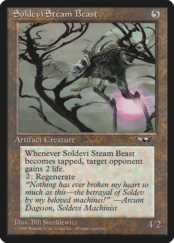 Soldevi Steam Beast (Purple Light Background) [Alliances] | Eastridge Sports Cards & Games