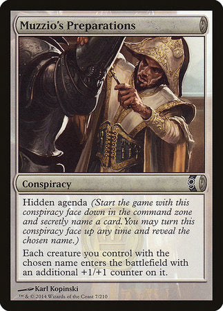 Muzzio's Preparations [Conspiracy] | Eastridge Sports Cards & Games