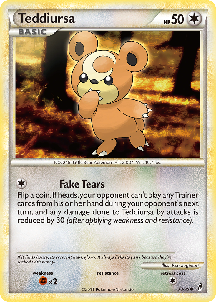 Teddiursa (73/95) [HeartGold & SoulSilver: Call of Legends] | Eastridge Sports Cards & Games