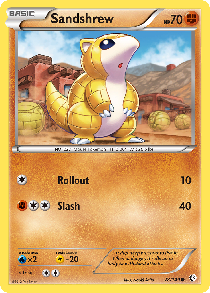 Sandshrew (78/149) [Black & White: Boundaries Crossed] | Eastridge Sports Cards & Games