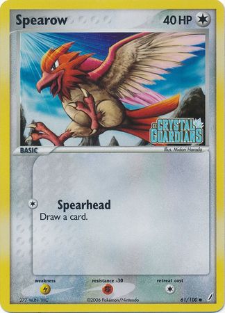 Spearow (61/100) (Stamped) [EX: Crystal Guardians] | Eastridge Sports Cards & Games