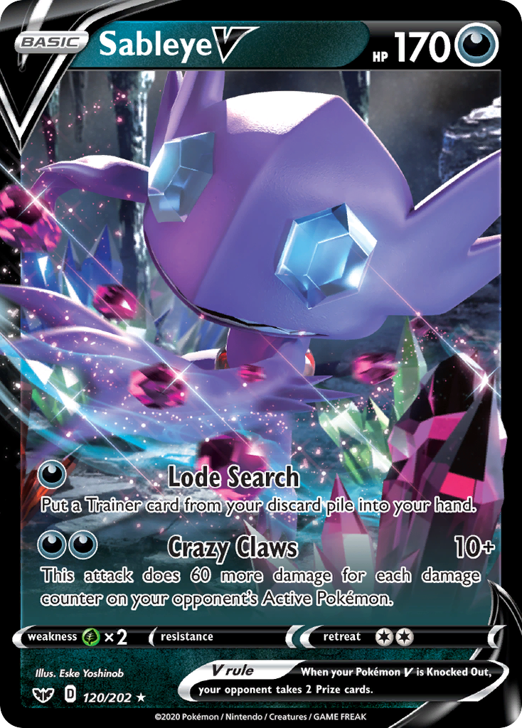 Sableye V (120/202) [Sword & Shield: Base Set] | Eastridge Sports Cards & Games